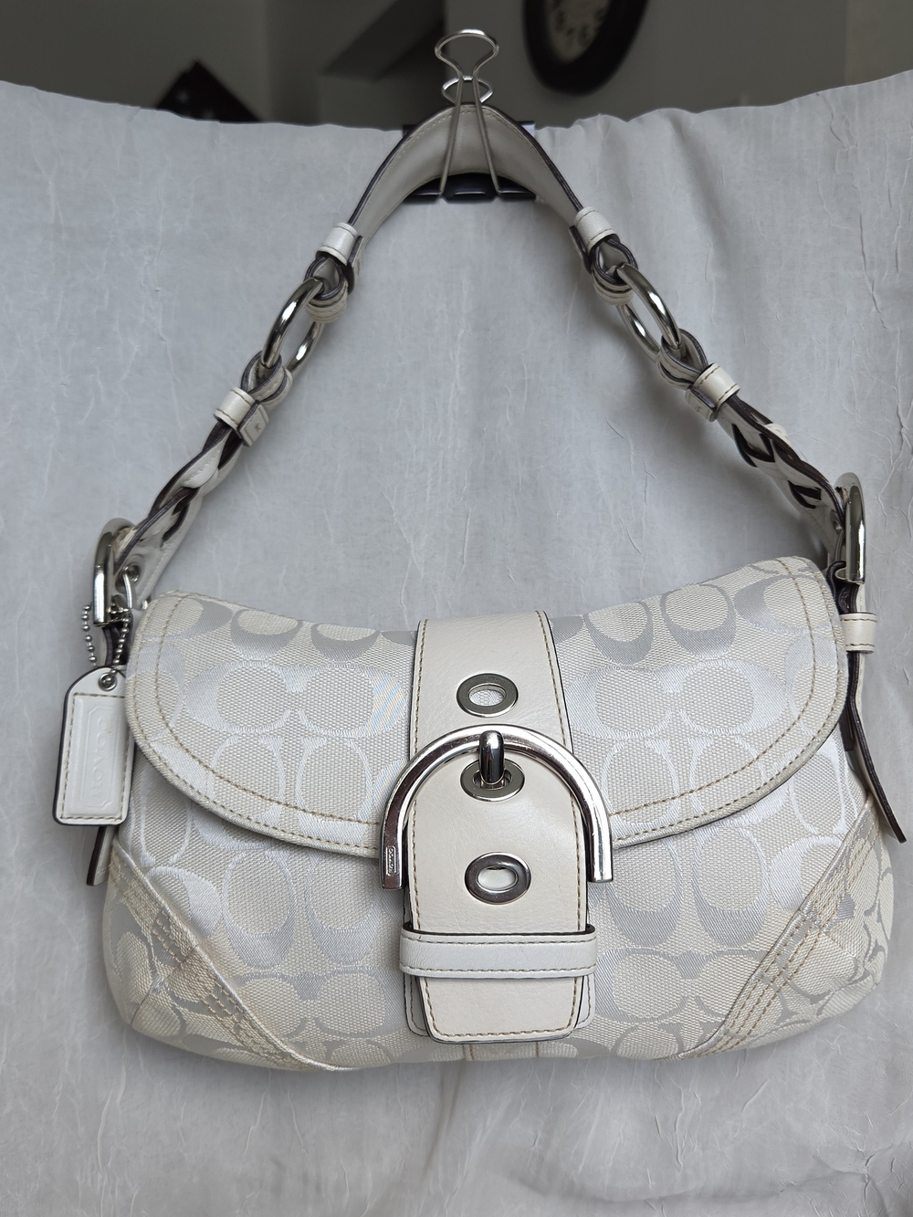 Vintage Y2K-era Coach Soho Signature Buckle Shoulder Bag